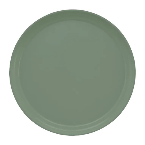 Cambro 1300107 13" Dia. Pearl Gray Round Fiberglass Serving Camtray - 12/Case