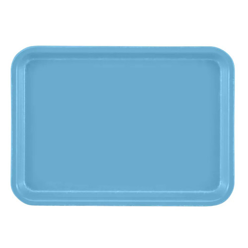 Cambro 57518 6.94" x 4.94" Robbin Egg Blue High-Impact Fiberglass Rectangular Camtray - 12/Case