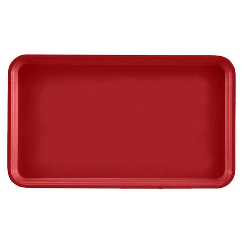 Cambro 915521 8.75" x 15" Cambro Red High-Impact Fiberglass Rectangular Camtray - 12/Case