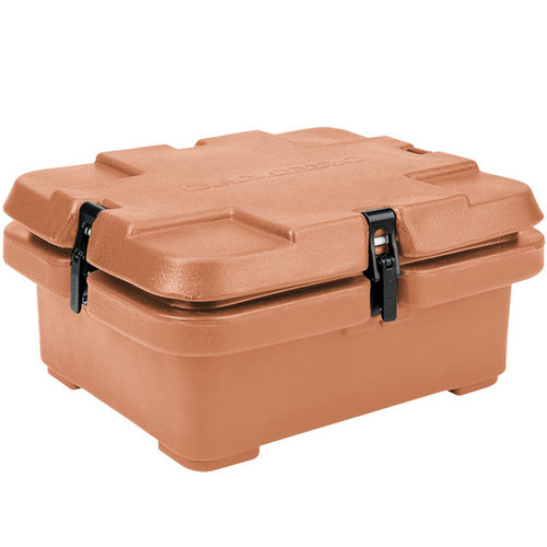 Cambro 240MPC157 6.3 Qt. Coffee Beige Polyethylene Top Loading for Half Size Food Pans CamCarrier