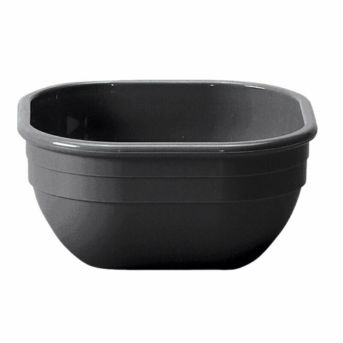 Cambro 10CW110 9.4 Oz. Black Polycarbonate Heat Resistant Camwear Bowl - 48/Case