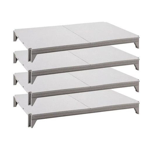 Cambro CPSK1872S4480 72" W x 18" D Speckled Gray Polypropylene Solid Camshelving Elements Shelf Plate Kit