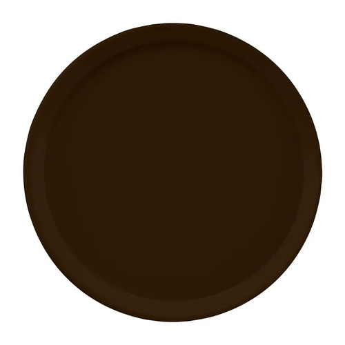 Cambro 1200116 12" Dia. Brazil Brown Round Fiberglass Serving Camtray - 12/Case