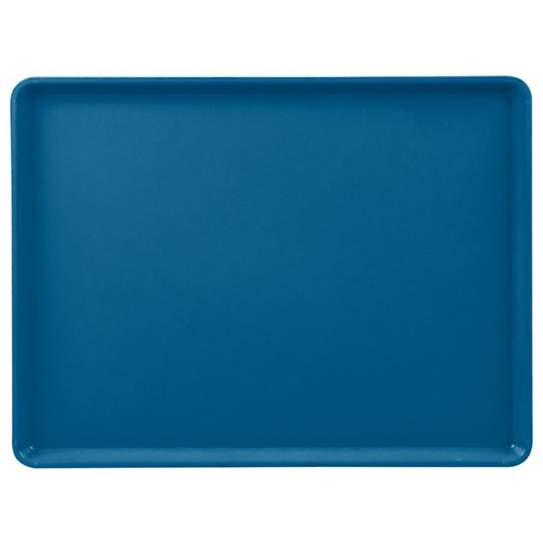 Cambro 1222D123 12" X 22" Rectangular Amazon Blue Dietary Tray - 12/Case