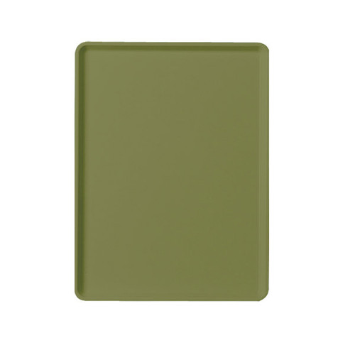 Cambro 1219D428 12" X 19" Rectangular Olive Green Dietary Tray - 12/Case