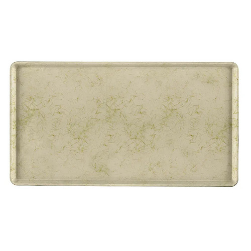 Cambro 1222D526 12" X 22" Rectangular Galaxy Antique Parchment Gold Dietary Tray - 12/Case
