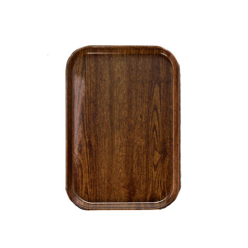 Cambro 1116304 10" x 15" Country Oak Fiberglass Rectangular Camtray - 24/Case