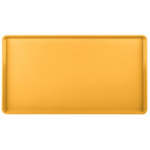 Cambro 1222D504 12" X 22" Rectangular Mustard Dietary Tray - 12/Case