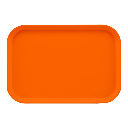 Cambro 1015222 10" x 15" Orange Pizzazz Fiberglass Rectangular Camtray - 24/Case