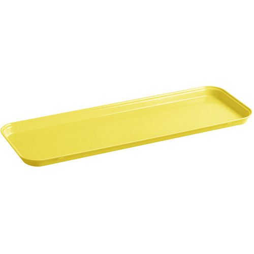 Cambro 926MT145 8 7/8" x 25 9/16" x 1" Yellow Rectangular Fiberglass Market Display Tray