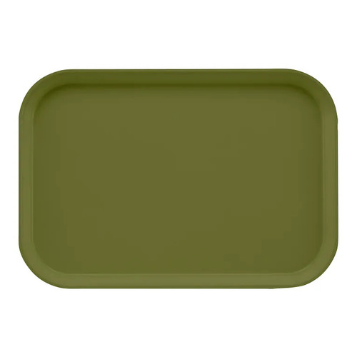 Cambro 1015428 10" x 15" Olive Green Fiberglass Rectangular Camtray - 24/Case