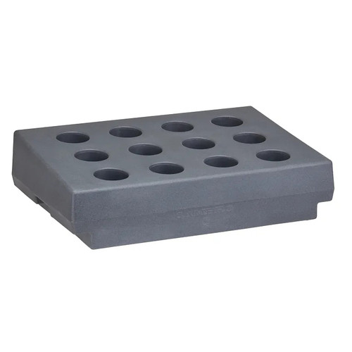 Cambro CR12191 Granite Gray Polyethylene 12 Compartments Cutlery Rack Only