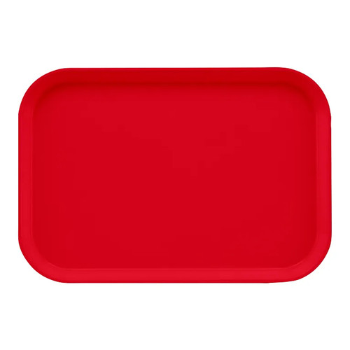 Cambro 1015521 10" x 15" Cambro Red Fiberglass Rectangular Camtray - 24/Case