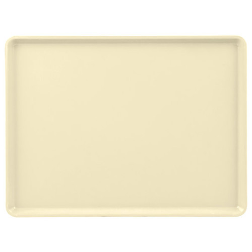 Cambro 1216D536 12" X 16" Rectangular Lemon Chiffon Dietary Tray - 12/Case
