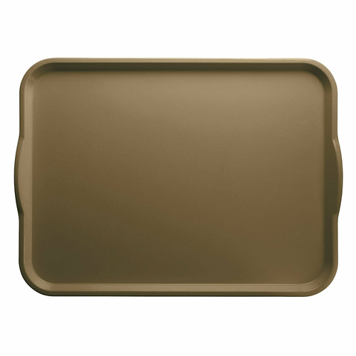 Cambro 1418H513 14" X 18" Rectangular Bay Leaf Brown Camtray Dietary Tray - 12/Case