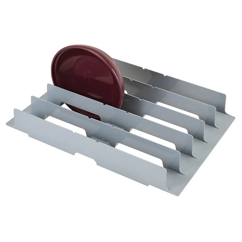Cambro Csddc24151 23 1/2" x 16 1/3" x 3 3/8" Soft Gray Abscamshelving Dome Drying & Storage Cradle