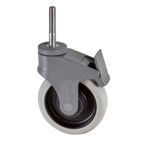 Cambro CSCWB000 5" Dia. Swivel Caster with Brakes for Camshelving Elements Units and Ultimate Sheet Pan Rack Units