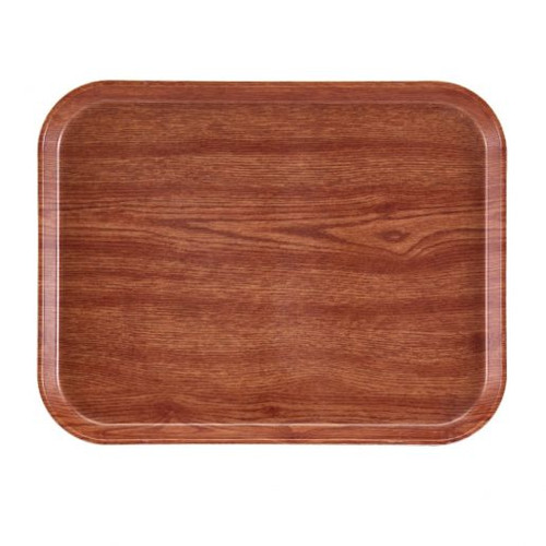 Cambro 1216D304 12" X 16" Rectangular Country Oak Dietary Tray - 12/Case