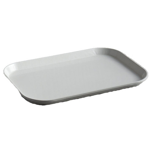 Cambro 1015MT148 10 1/8" x 15" x 3/4" White Rectangular Fiberglass Market Display Tray - 24/Case