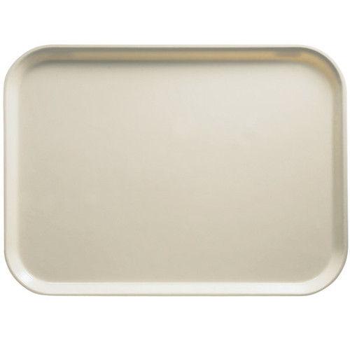 Cambro 2632538 10.44" x 12.75" Cottage White GN.5 Size Rectangular Fiberglass Metric Camtray - 12/Case