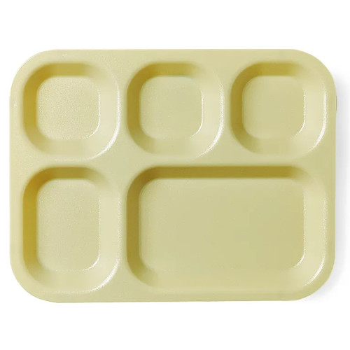 Cambro 14105CP161 5 Compartment Tan Camwear Tray - 24/Case