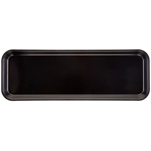 Cambro 92615MT110 8 7/8" x 25 1/2" x 1 1/2" Black Rectangular Fiberglass Display Market Pan - 12/Case