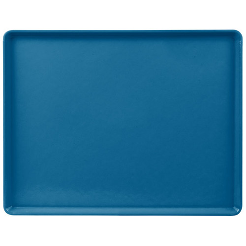 Cambro 1418D123 14" X 18" Rectangular Amazon Blue Dietary Tray - 12/Case