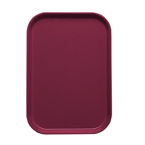 Cambro 1015522 10" x 15" Burgundy Wine Fiberglass Rectangular Camtray - 24/Case