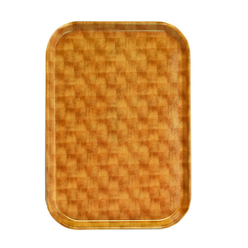 Cambro 1015302 10" x 15" Light Basketweave Fiberglass Rectangular Camtray - 24/Case