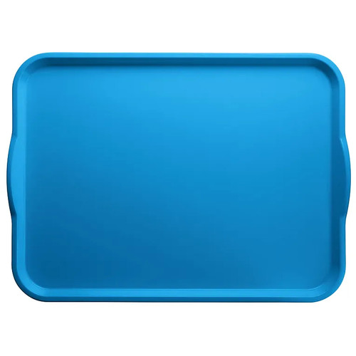 Cambro 1418H105 14" X 18" Rectangular Horizon Blue Camtray Dietary Tray - 12/Case