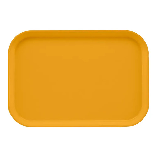 Cambro 1015171 10" x 15" Tuscan Gold Fiberglass Rectangular Camtray - 24/Case