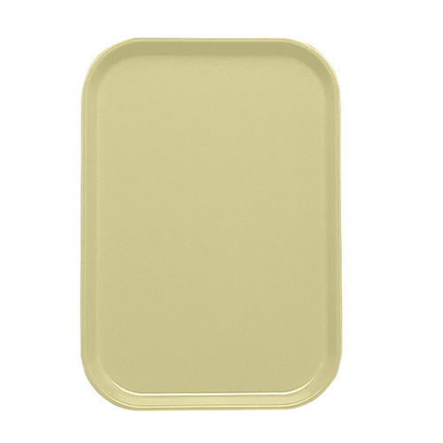 Cambro 1116536 10" x 15" Lemon Chiffon Fiberglass Rectangular Camtray - 24/Case