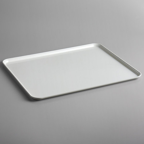 Cambro 2025MT148 20 3/4" x 25 9/16" x 13/16" White Rectangular Fiberglass Market Display Tray - 6/Case