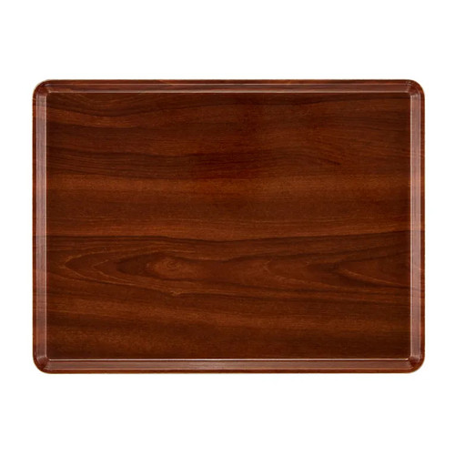 Cambro 1216D308 12" X 16" Rectangular Burma Teak Dietary Tray - 12/Case