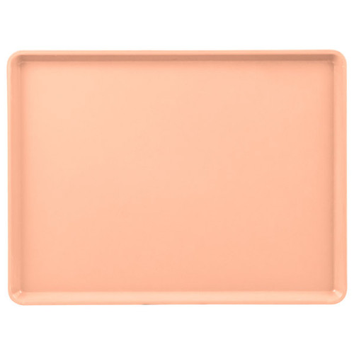 Cambro 1222D117 12" X 22" Rectangular Dark Peach Dietary Tray - 12/Case
