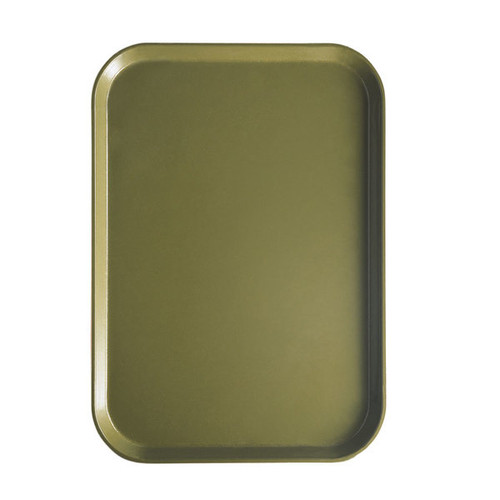 Cambro 1116428 10" x 15" Olive Green Fiberglass Rectangular Camtray - 24/Case