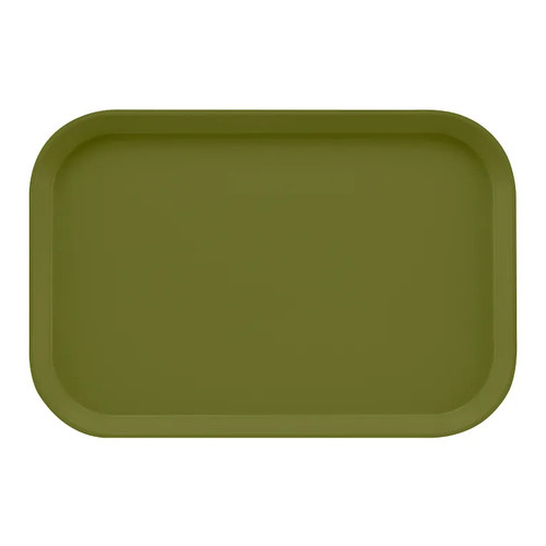 Cambro 1116428 10" x 15" Olive Green Fiberglass Rectangular Camtray - 24/Case