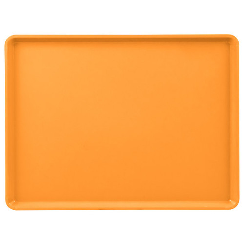 Cambro 1222D171 12" X 22" Rectangular Tuscan Gold Dietary Tray - 12/Case