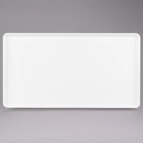 Cambro 1222D148 12" X 22" Rectangular White Dietary Tray - 12/Case