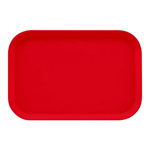 Cambro 1116521 10" x 15" Cambro Red Fiberglass Rectangular Camtray - 24/Case