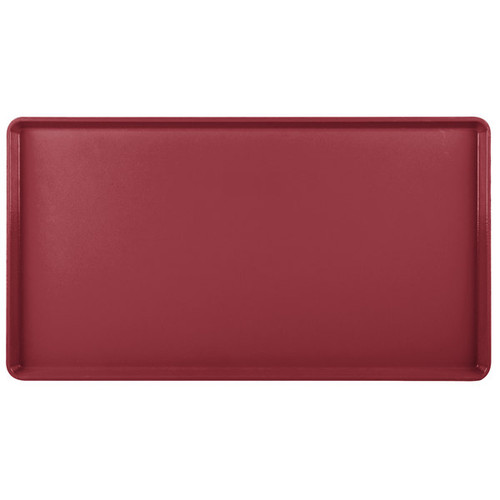 Cambro 1222D221 12" X 22" Rectangular Ever Red Dietary Tray - 12/Case
