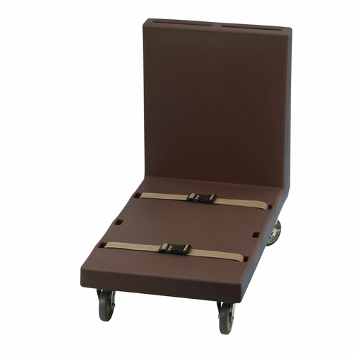 Cambro 2436UTHS131 600 Lb. Load Capacity Dark Brown Utility Truck with Handle