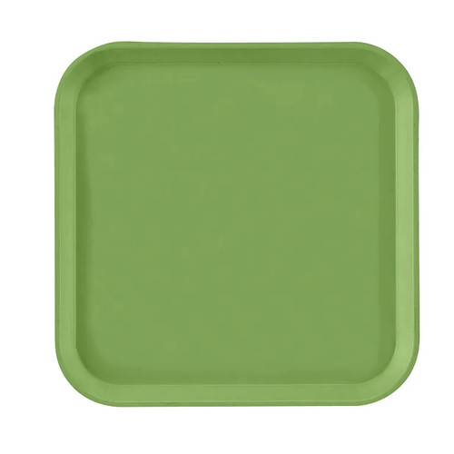 Cambro 1313113 13" x 13" Limeade Square Fiberglass Metric Camtray - 12/Case