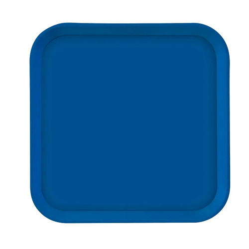Cambro 1313123 13" x 13" Amazon Blue Square Fiberglass Metric Camtray - 12/Case