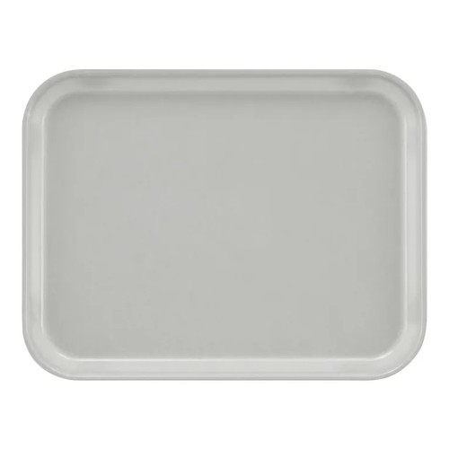 Cambro 1218MT148 11 1/2" x 17 3/4" x 1" White Rectangular Fiberglass Market Display Tray - 12/Case