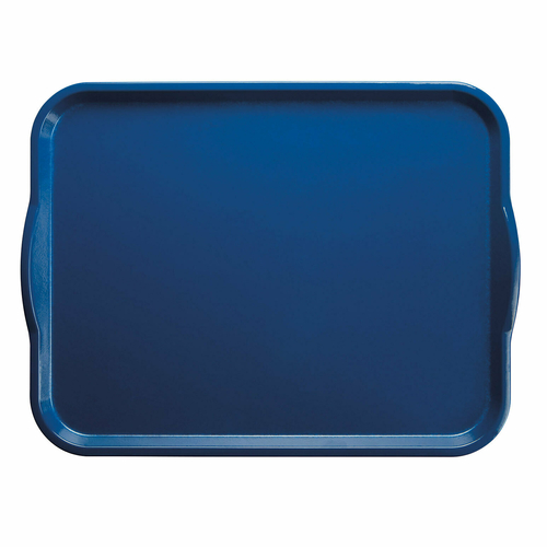 Cambro 1418H123 14" X 18" Rectangular Amazon Blue Camtray Dietary Tray - 12/Case