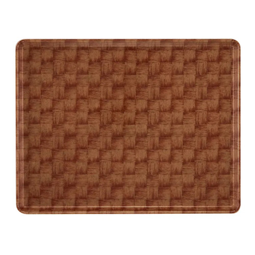Cambro 1418D301 14" X 18" Rectangular Dark Basketweave Dietary Tray - 12/Case