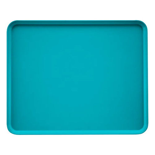 Cambro 2025MT140 20 3/4" x 25 9/16" x 13/16" Green Rectangular Fiberglass Market Display Tray - 6/Case