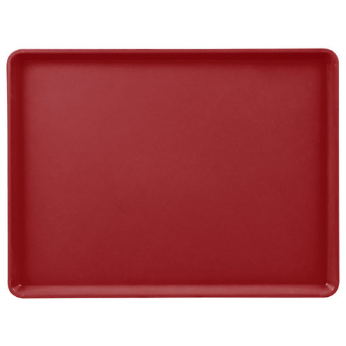 Cambro 1216D505 12" X 16" Rectangular Cherry Red Dietary Tray - 12/Case
