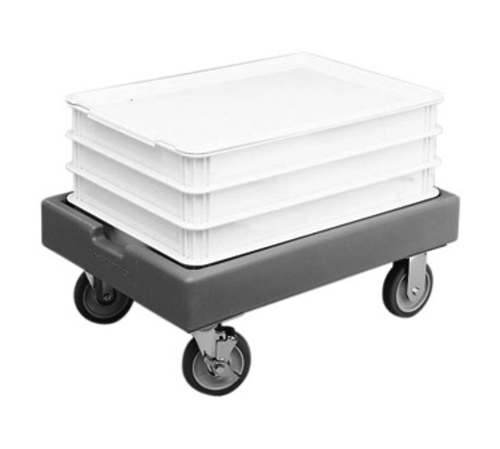 Cambro CD1826PDB615 Charcoal Gray Camdolly for Pizza Dough Boxes